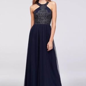 Junior's Speechless Navy Formal/Prom Dress - Size 17